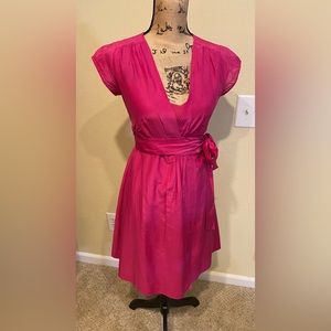 Banana Republic Silk Blend Wrap Dress w/Slip